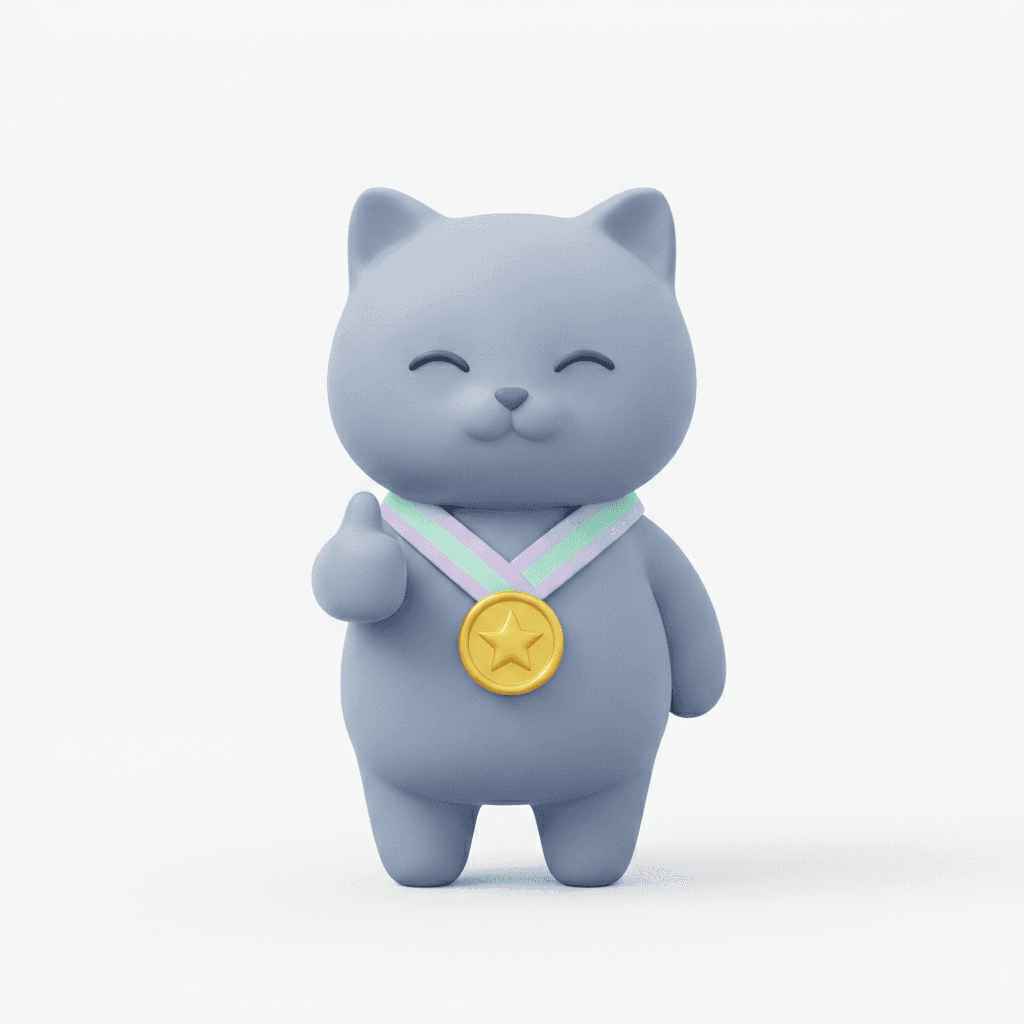 Award cat mascot (main highlight)