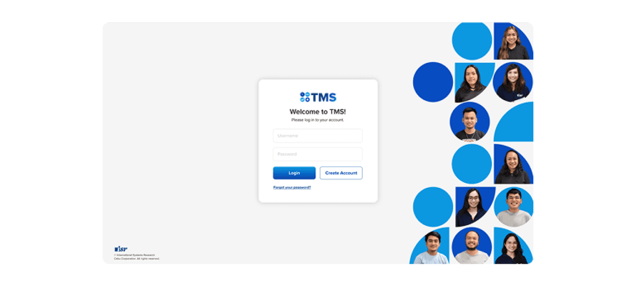 ISR PH time management system screenshot